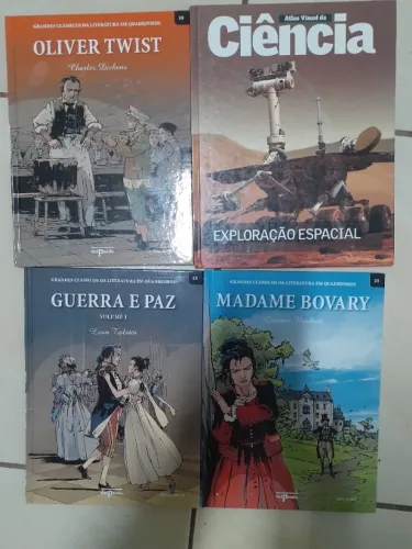 LIVROS CLASSICOS EM QUADRINHOS E CIÊNCIA.
