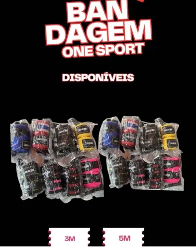 Bandagem One Sport 3M e 5M - Boxe, Muay Thai e MMA