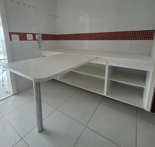Armário Aéreo Organizador Sem Portas em MDF Branco