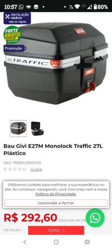 Baú moto