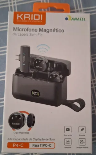 MICROFONE SEM FIO KAIDI. NOVO!!