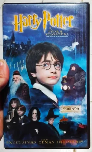Fita VHS Harry Potter e a Pedra Filosofal (Ótimo estado, sem mofos)
