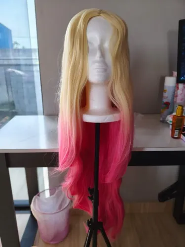 Peruca Cosplay Ahri KDA All Out
