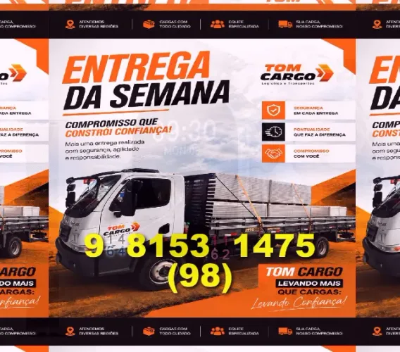 Frete seguro e rápido! Transporte de cargas com qualidade para sua mudança!
