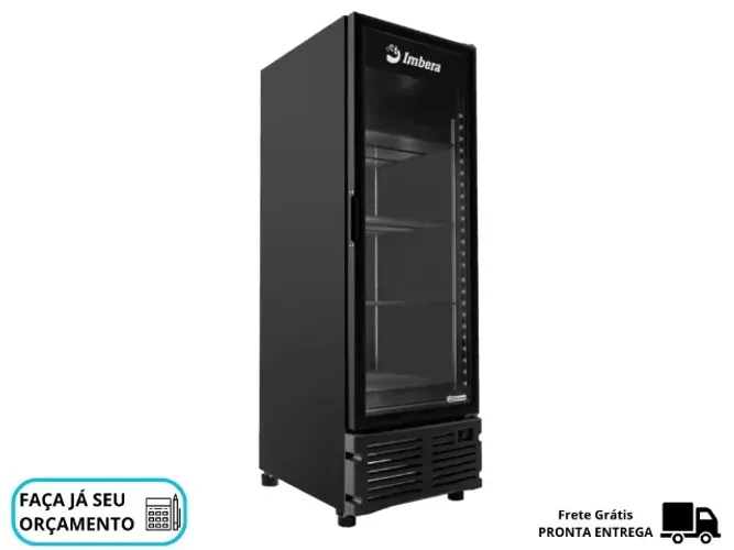Freezer Vertical 560L Preto Imbera 220V