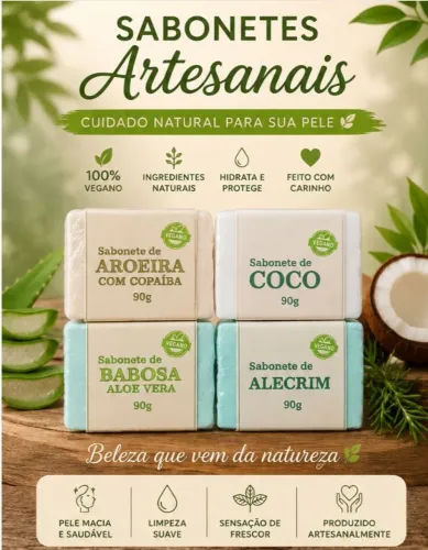 Sabonete medicinal artesanal