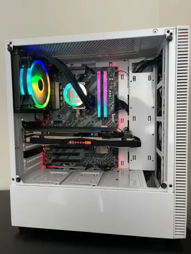 PC Gamer Ryzen 5 5500 | RX 580 8GB | 16GB RAM RGB | SSD NVMe | Pronto para Jogar.