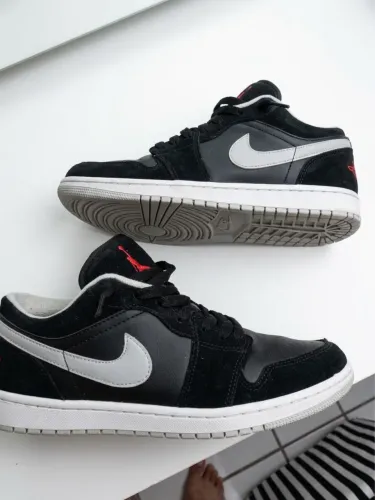 Tênis Air Jordan Low 1 - Black Wolf Grey
