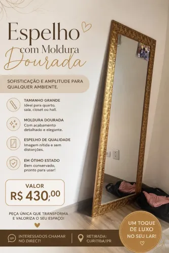 Vende-se espelho grande 