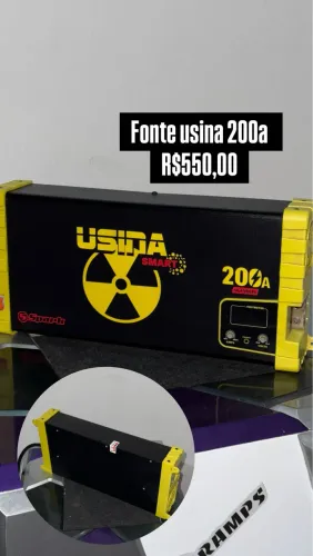 Fonte automotiva usina 200a novíssima 