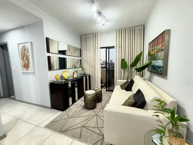 Ed Aruãs: Apartamento Nascente Mobiliado e Reformado 70m² 3 Quartos (1 Suíte)