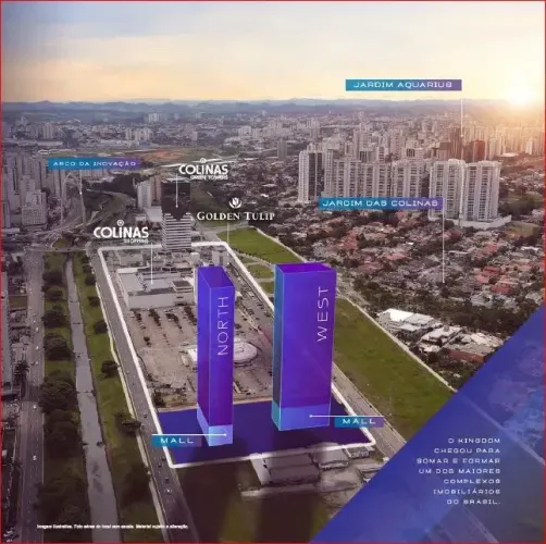 Kingdom Tower | 52m² Personalizados, Andar Alto e Vista Definitiva | Jardim das Colinas