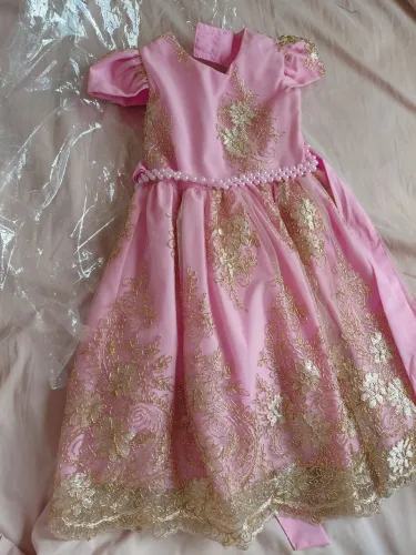 Vestido de luxo infantil, para festas, camasamento, aniversário de 1-3 anos,daninha e etc