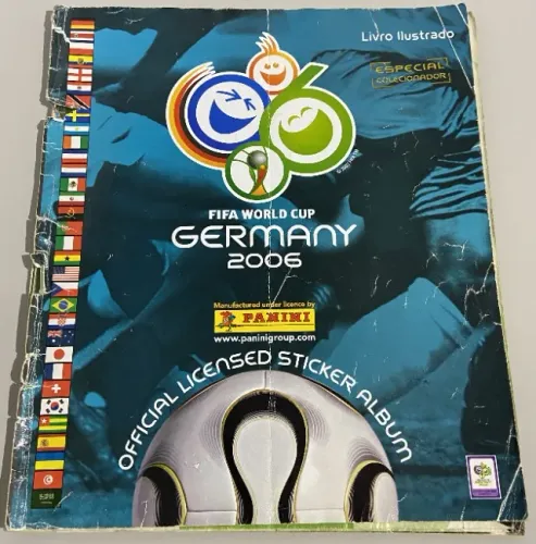 Álbum Panini Copa Do Mundo Alemanha 2006 Original 115 Figurinhas Coladas Sucata
