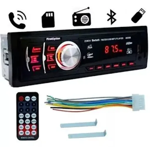 Som Automotivo First Option 8850B com USB, Bluetooth e Leitor de Cartão SD
