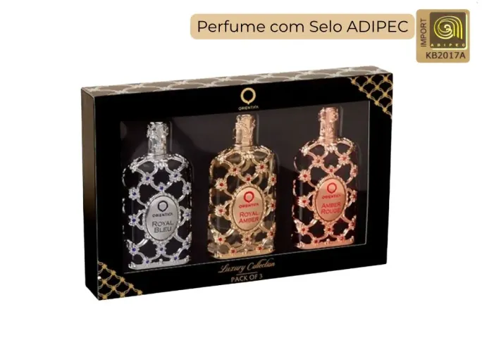 Kit Orientica Royal Amber, Amber Rouge e Royal Bleu 30ml Eau de Parfum