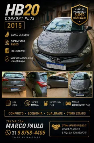 Hyundai HB20 C./c.plus/c.style 1.6 Flex 16V Mec. 2015
