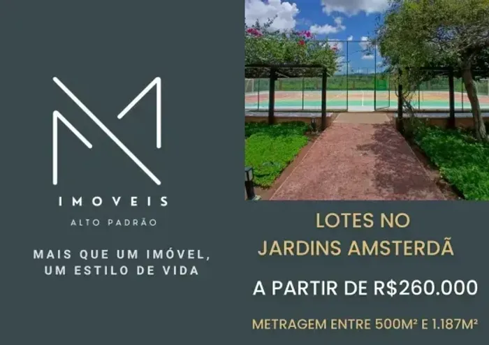 LOTES JARDINS AMSTERDÃ