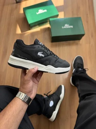 Tênis Lacoste Tenning 1933 Preto Branco 