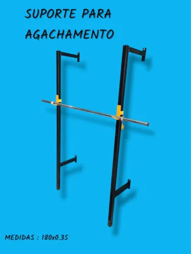 Suporte para agachamento de parede