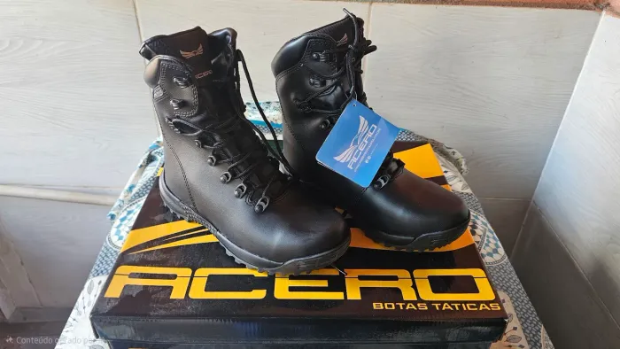 Bota Militar Impermeável ACERO COURO N. 37