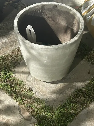 Vaso de concreto para plantas