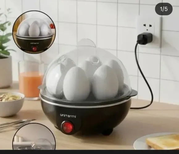 COZEDOR DE OVOS ELETRICO PRETO 220V