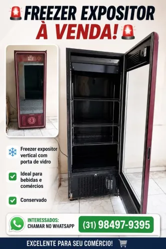 Freezer expositor 220 v cervejeiro metal frio
