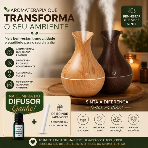 Difusor e aromatizador