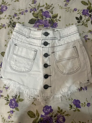 Saia Jeans Branca