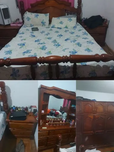 Vendo jogo de quarto de madeira super lindo