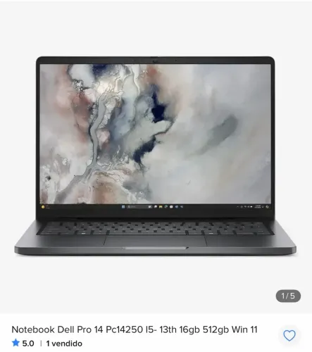 Notebook Dell ULTRA 5 32gb ram ddr5