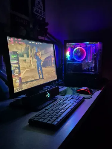 PC GAMER COMPLETO COM FANS RGB RODA FREE FIRE GTA V CS2 FORTINITE MINECRAFT ROBLOX