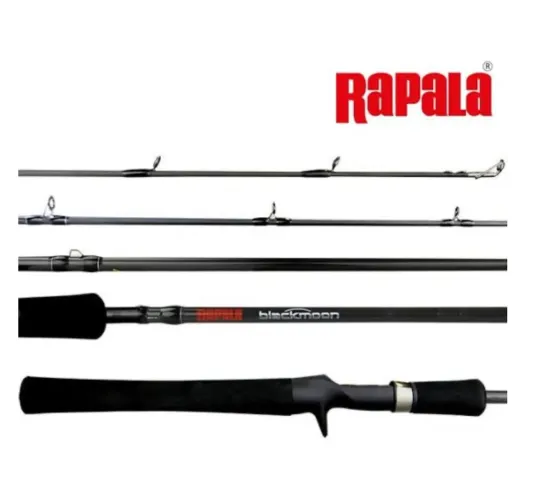 Vara Rapala Black Mon para Carretilha - Excelente Estado