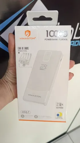 Carregador Portátil 10000mah Power Bank 22.5w Celular 4cabos Adapt Hmaston h967 Coimbra