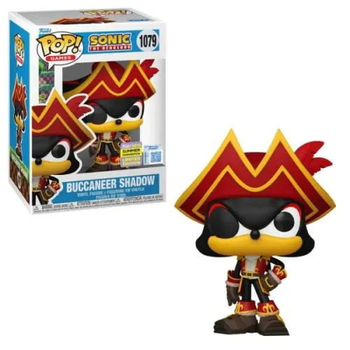 Boneco Funko Pop! Exclusivo Sdcc25 Sonic The Hedgehog - Pirata Shadow