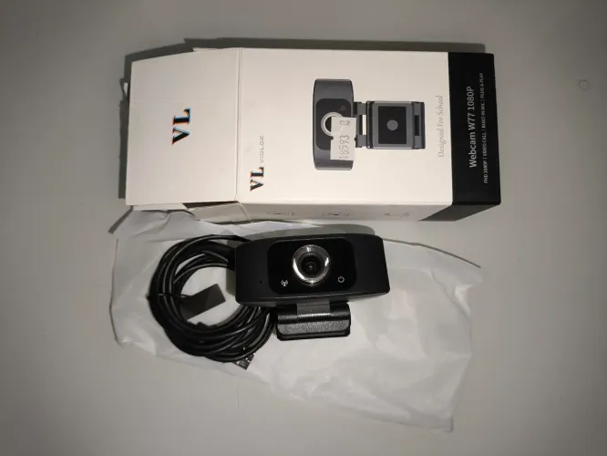 WEBCAM VIDLOK W77, 2MP, FULL HD 1080P | PLUG & PLAY C/MICROFONE