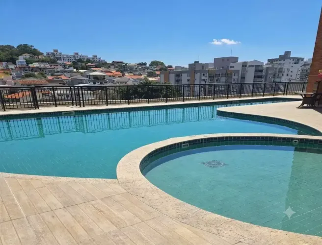 2 quartos 1 suíte- sac. churrasquira-piscina-cinema etc.- Coqueiros - Florianópolis - SC