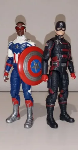 Capitão América San Wilson e Jhon Walker Marvel legends