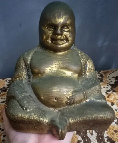 Buda Risonho Budai Bronze Pesado