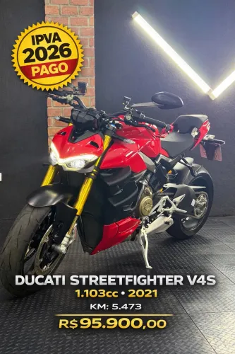 Ducati Streetfighter V4S 1.103CC ano 2021