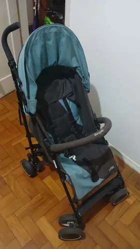 Carrinho Urbi Green Black (azul/verde) - Burigotto