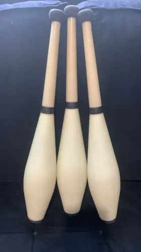  Malabares  Profissional - Clava / Clave Piruet - Brilha no escuro - Fosforescente. 