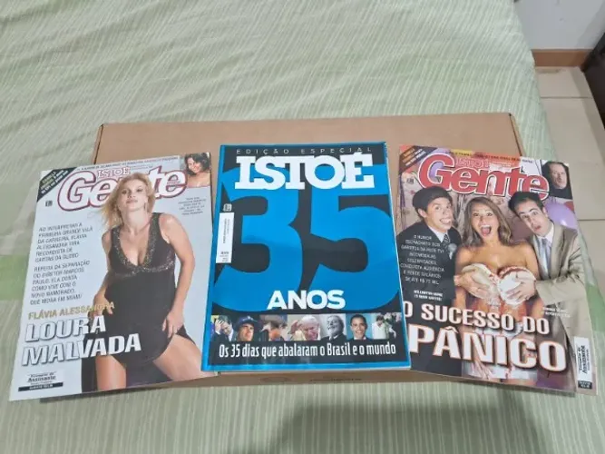 3 Revistas: 1 Isto É Edição Especial 35 anos + 2 Isto É Gente -Completas Seminovas - Só 89