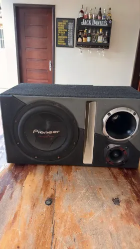 Caixa trio de 12 Pionner bobina dupla 