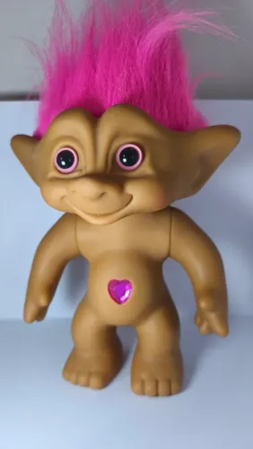Boneco antigo Treasure Troll grande trolls elfs elfo