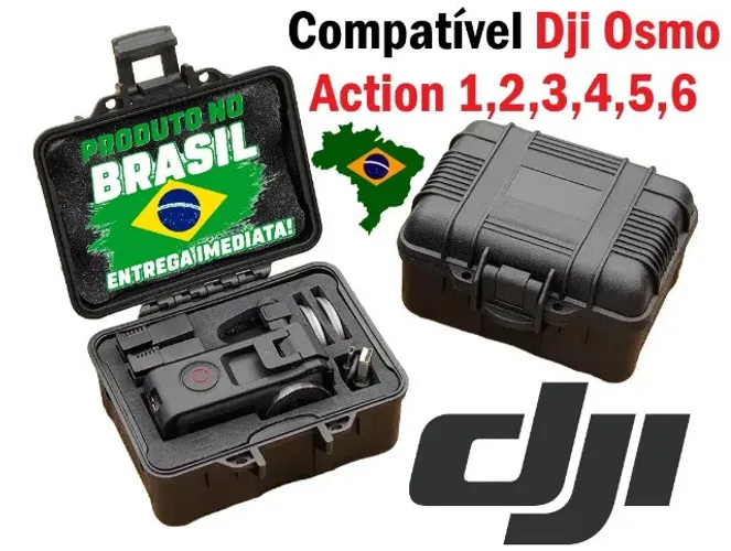 Maleta Case Rigida Compatível APENAS C/ Dji Osmo Action 1,2,3,4,5,6 Action Camera Aquática