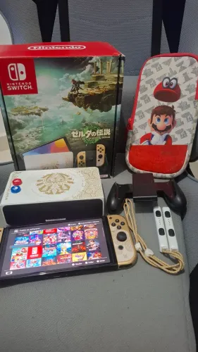 Nintendo Switch Oled desbloqueado Versão limitada Zelda