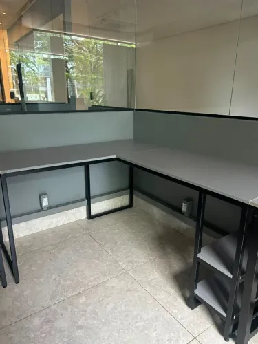 MESA DE ESCRITÓRIO EM L 1,74x0,52 e 1,20x0,60