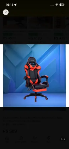 Cadeira Gamer, semi nova.